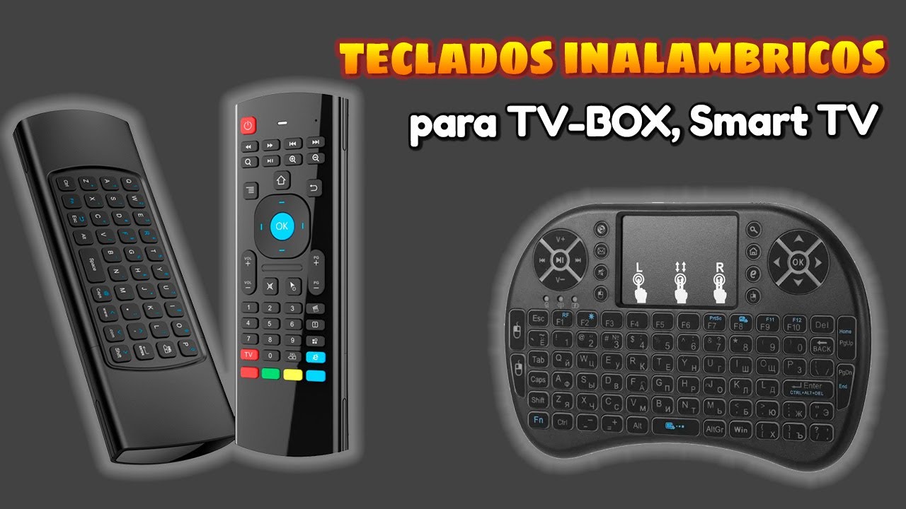 Teclados inal&aacute;mbricos para Smart TV-BOX Android, HTPC, Windows PC, TV-BOX,... ⌨