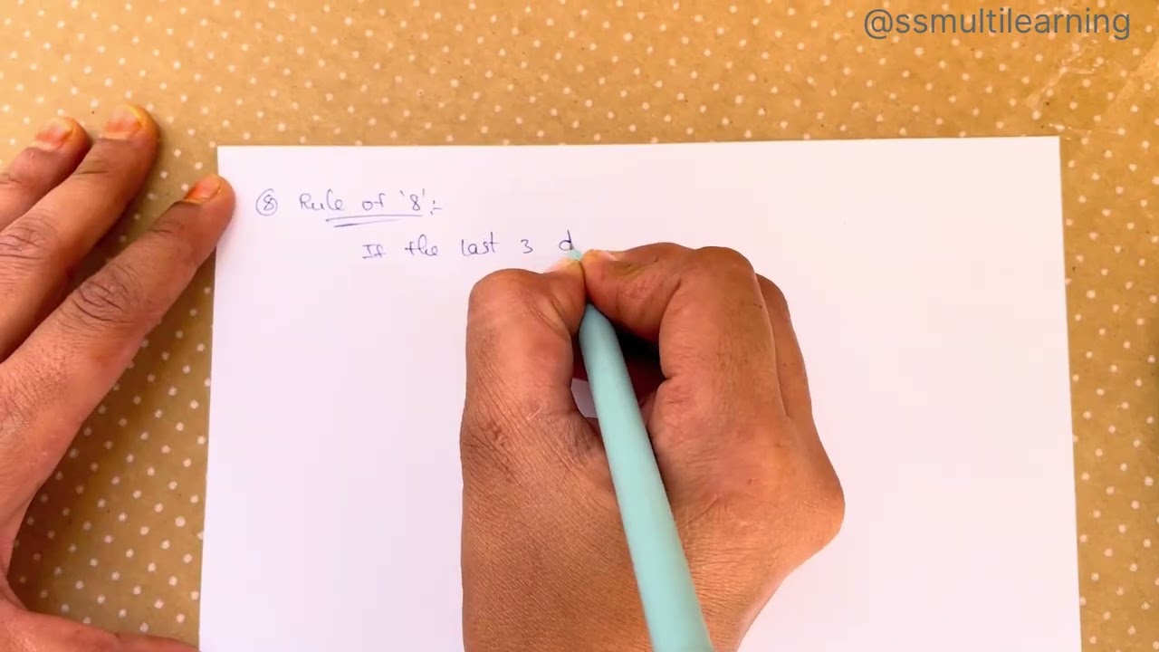 Divisibility Rules 1–12 in One Video | Maths Short Tricks | Beginners Friendly#like#share#subscribe 