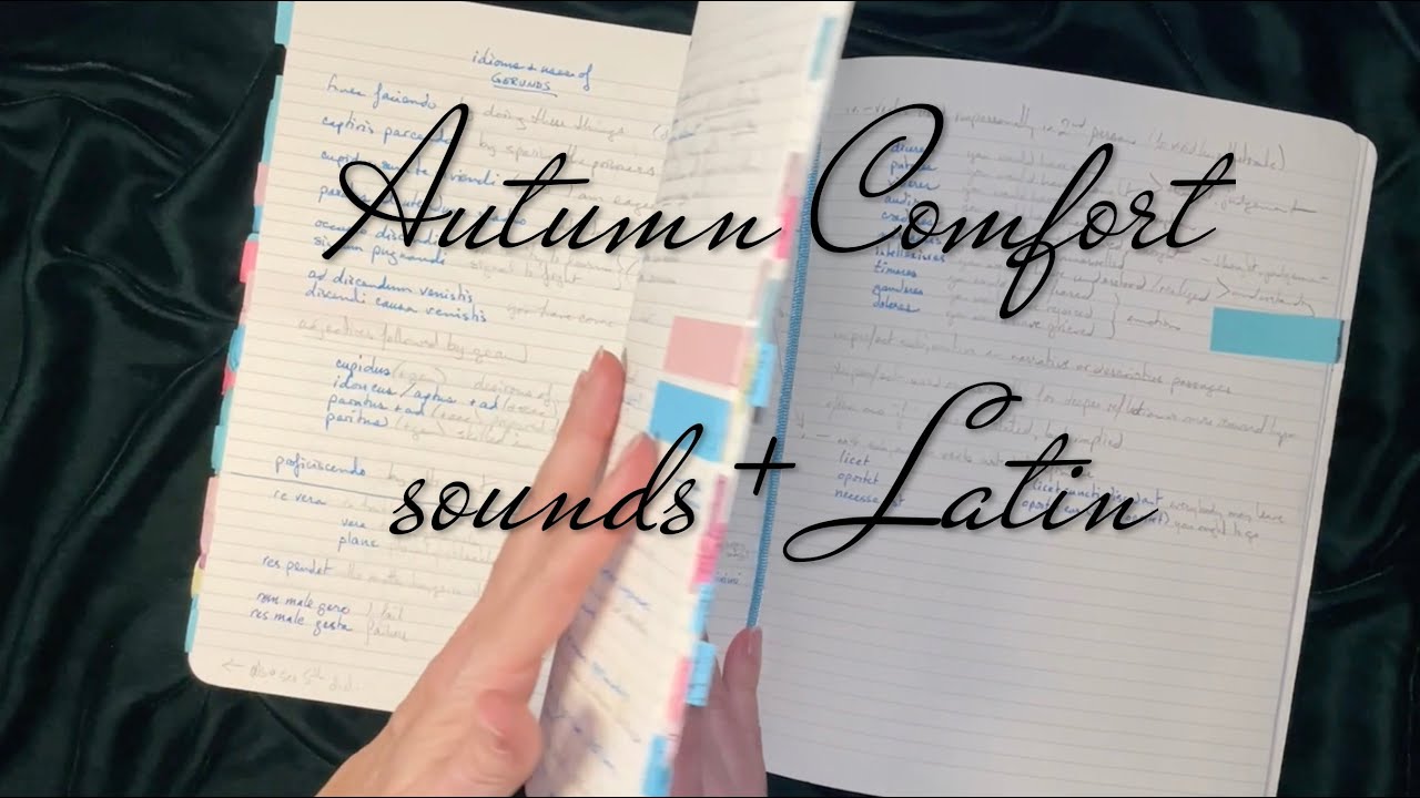 Autumn🍁ASMR sounds & Latin writing