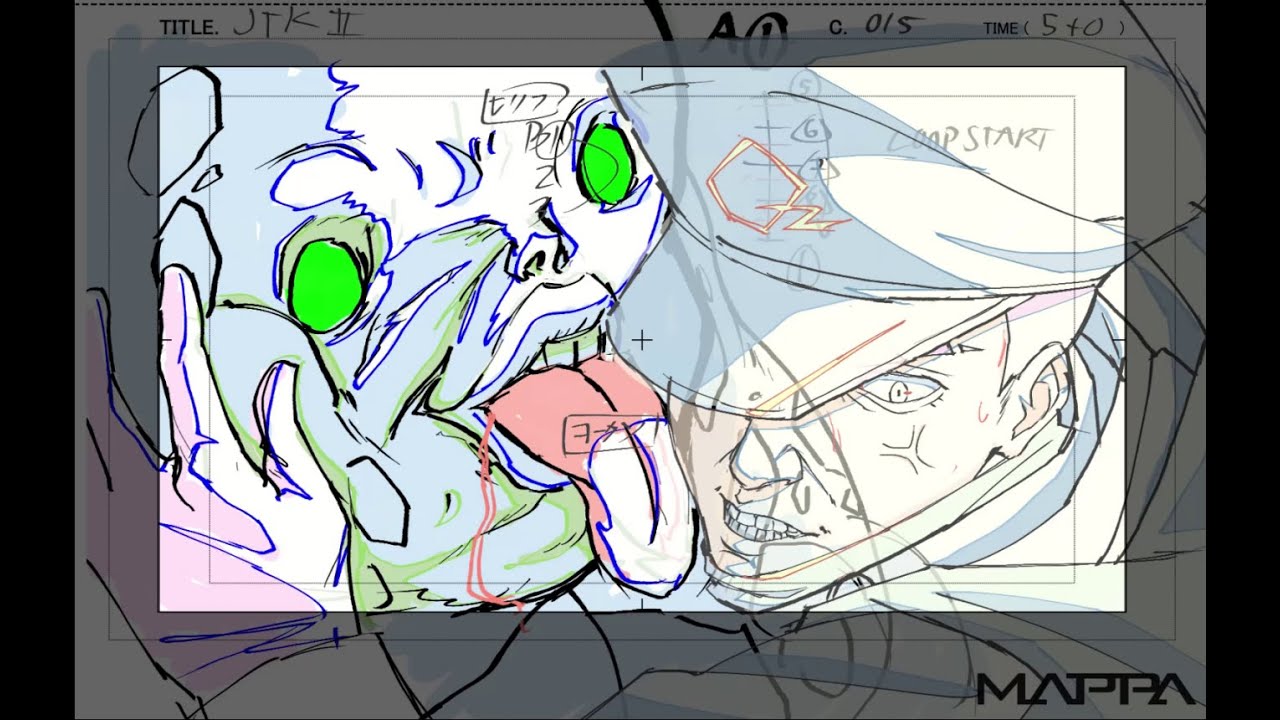 my layout animation for Jujutsu Kaisen #26