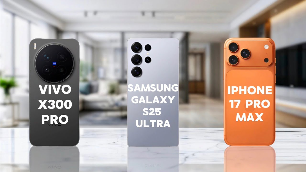 Vivo x300 pro vs Samsung s25 ultra vs iphone 17 pro max || which one is best🤔?