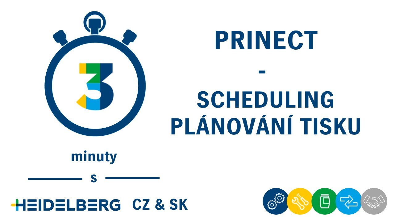 3 minuty s Heidelbergem #18 - Prinect scheduling - pl&aacute;nov&aacute;n&iacute; tisku.