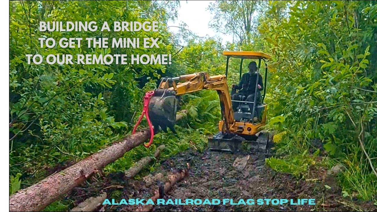 How We Made a Bridge From Scratch in the Woods!