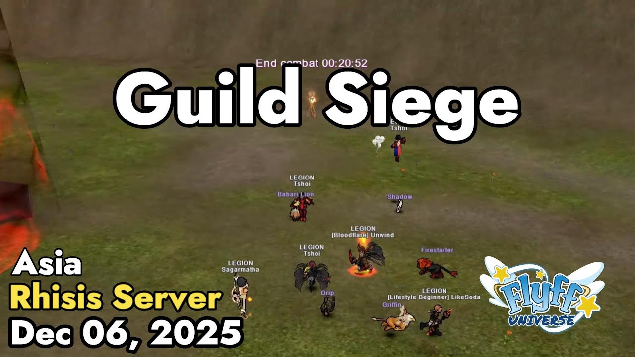 Guild Siege (Rhisis Server) December 06, 2025 | Flyff Universe