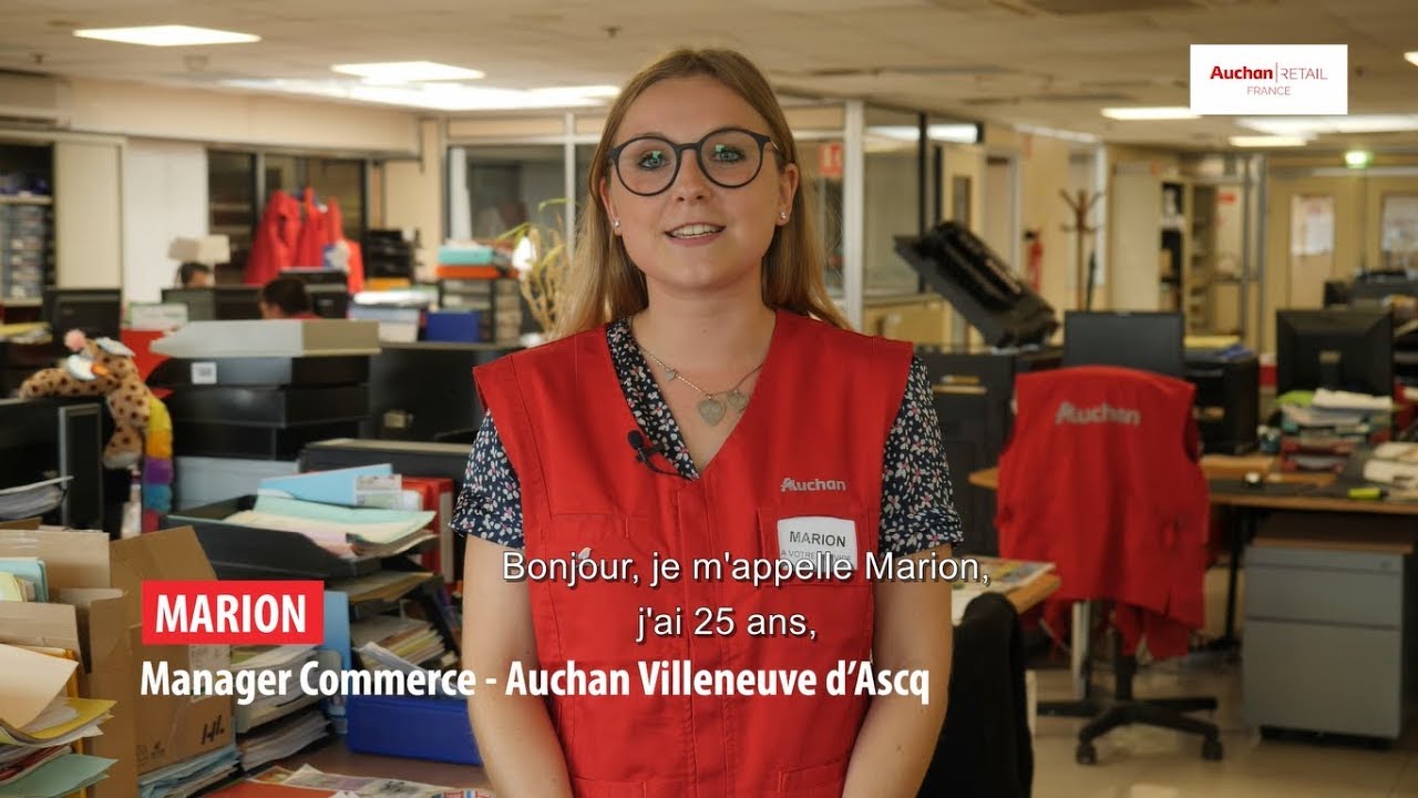 Marion est manager commerce en hypermarché Auchan