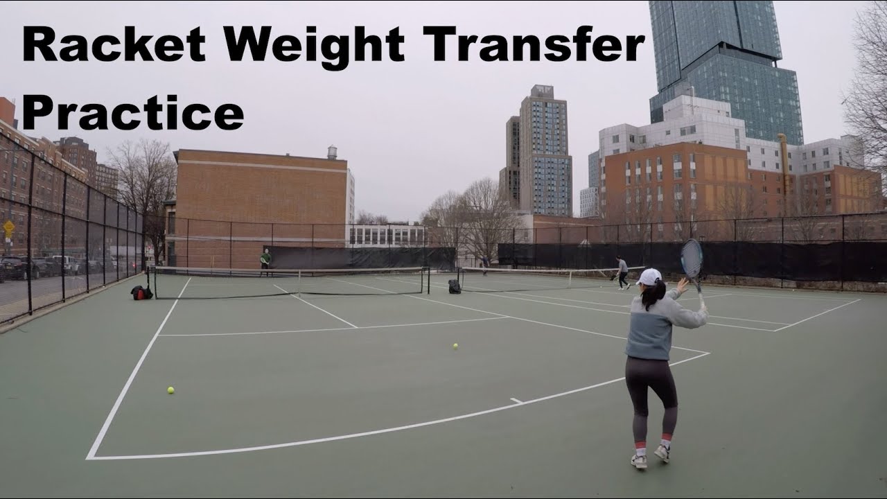 Racket Weight Transfer Practice - Groundstrokes | Tennis Self-coaching