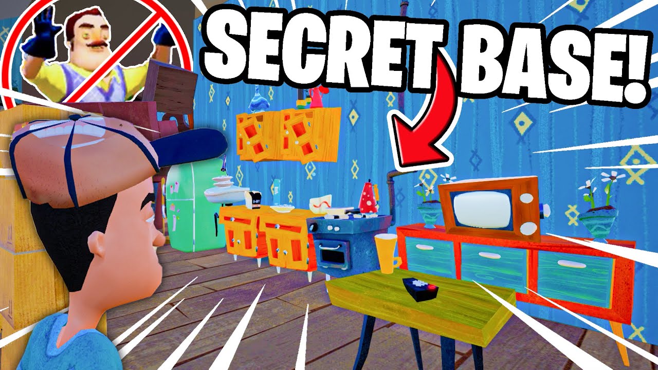 Building a SECRET BASE in the Neighbor's house!