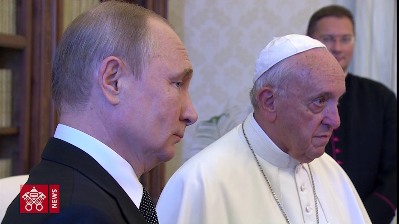 Pope Francis receives the Russian President in the Vatican