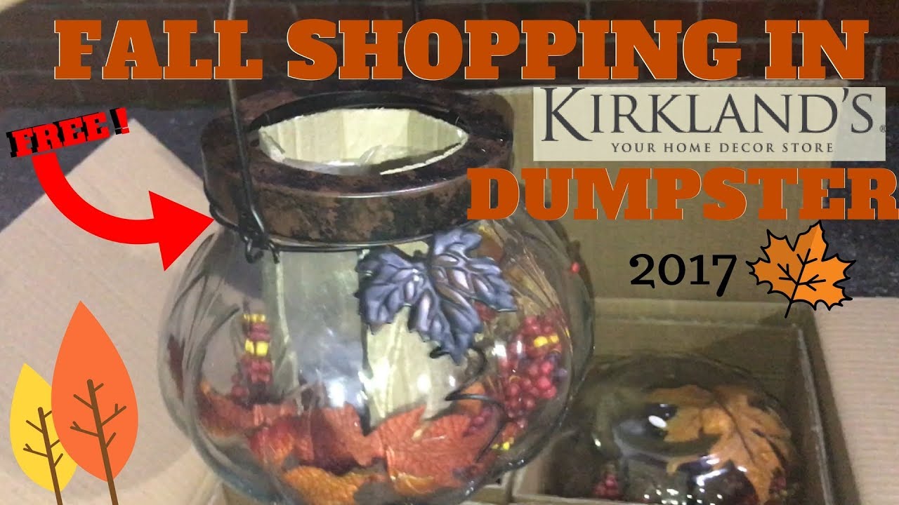 JACKPOT ! 2017 Free Fall Decor Shopping In Kirklands Dumpster haul ! Rustic Decor