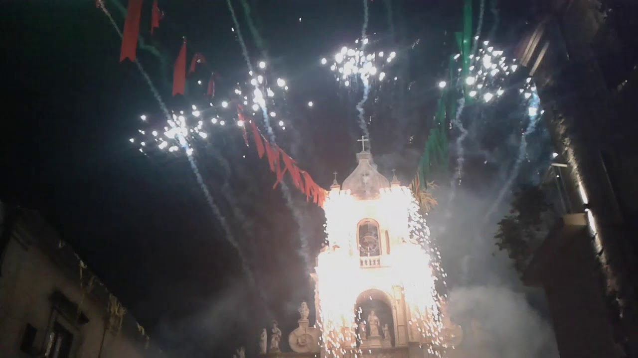 Spettacolo illuminazione e spettacolo piromusicale San Paolo palazzolo acreide 2019