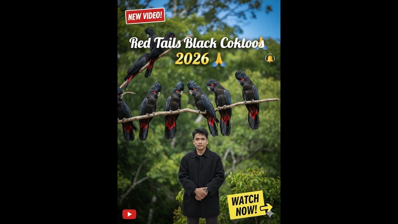 🦜 How Red tailed Black Cockatoos !@#$%