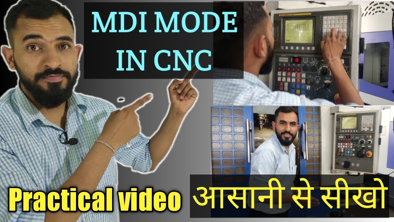 Mdi mode in cnc | Practical video | #cncprogramming