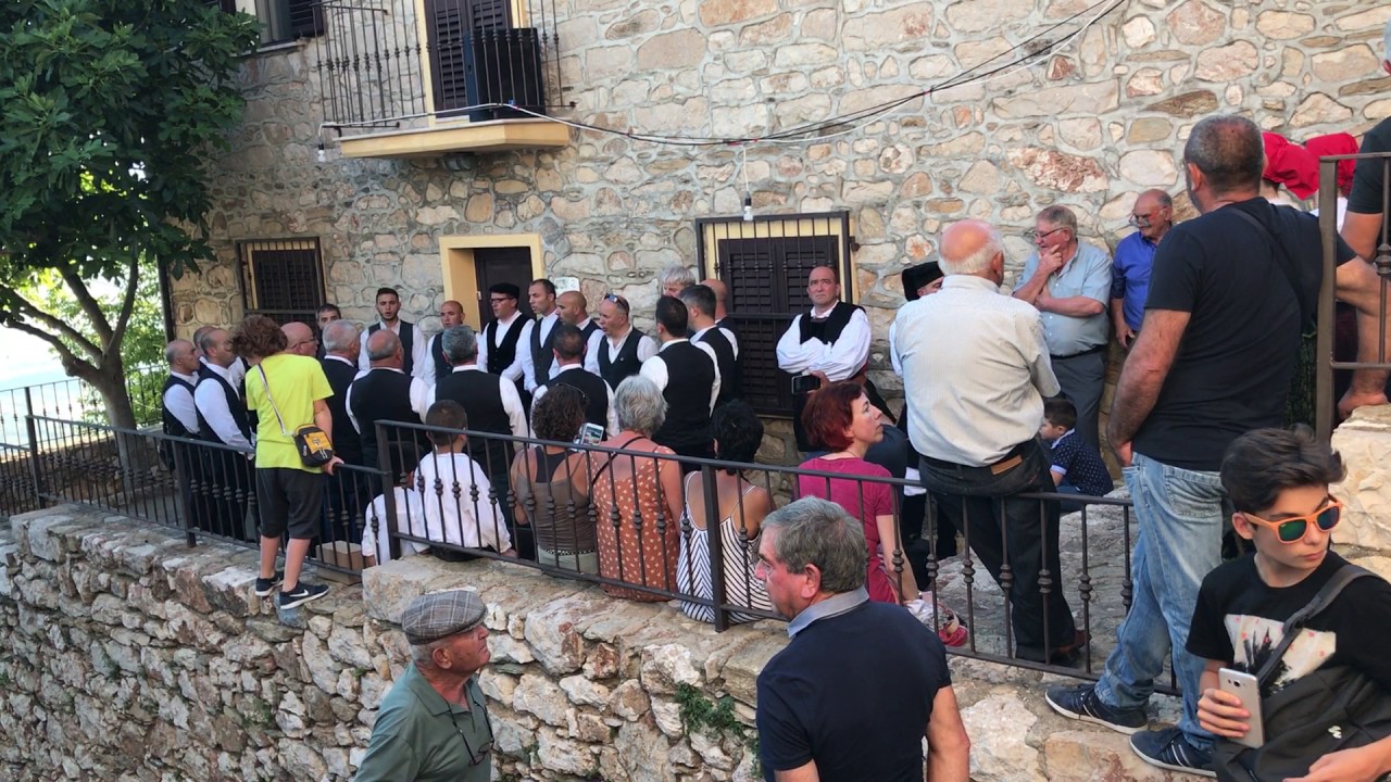 Sardinian  Folkloric Singers "Coro Montesantu di Baunei" in Baunei 3 June 11 2017