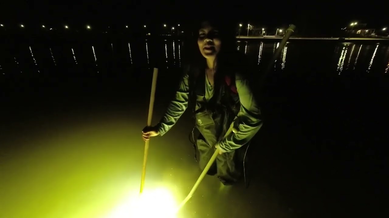 Flounder gigging Biloxi Mississippi