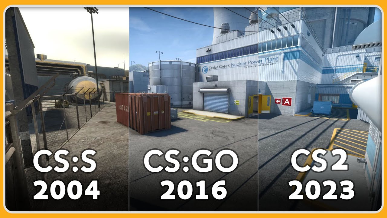 Nuke Map Comparison CS: Source, CSGO, CS2