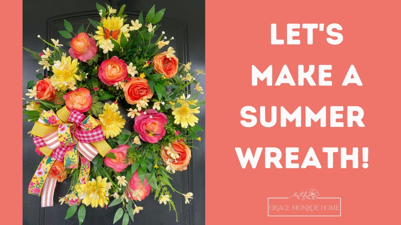 Bright & Cheerful DIY Summer Wreath Tutorial