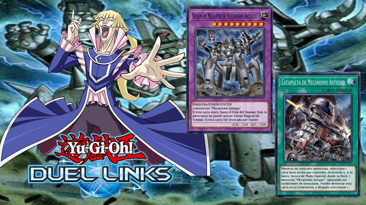 (Japanese Voice) Dr. Vellian Crowler invoca a Ancient Gear Megaton Golem - Yu-Gi-Oh! Duel Links