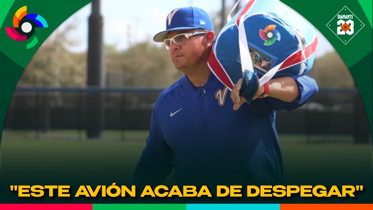 OMAR LOPEZ Y SALVADOR PEREZ DAN LA CARA Venezuela salta al terreno en el Clásico Mundial DIAMANTE 23