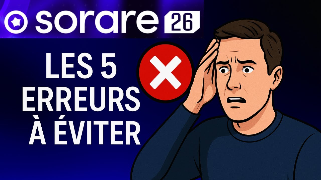5 erreurs à éviter pour commencer Sorare 2026