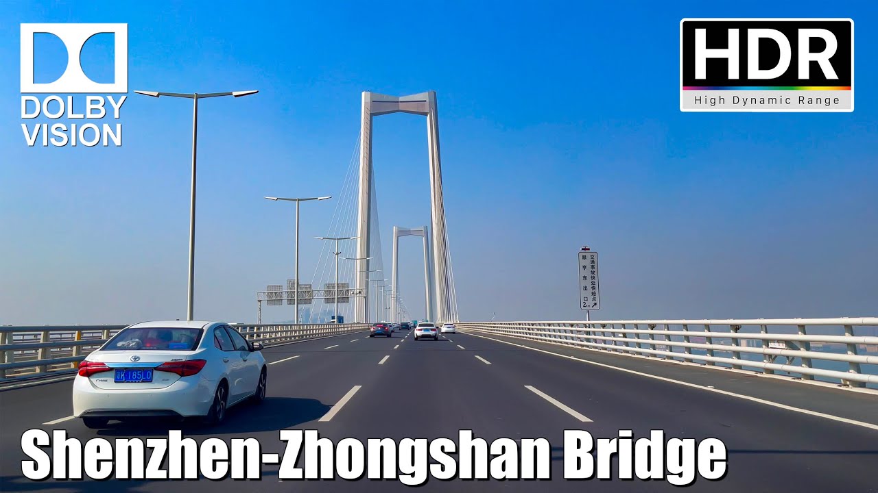 China's Amazing Engineering Wonder, Driving Tour of the Shenzhen-Zhongshan Bridge
