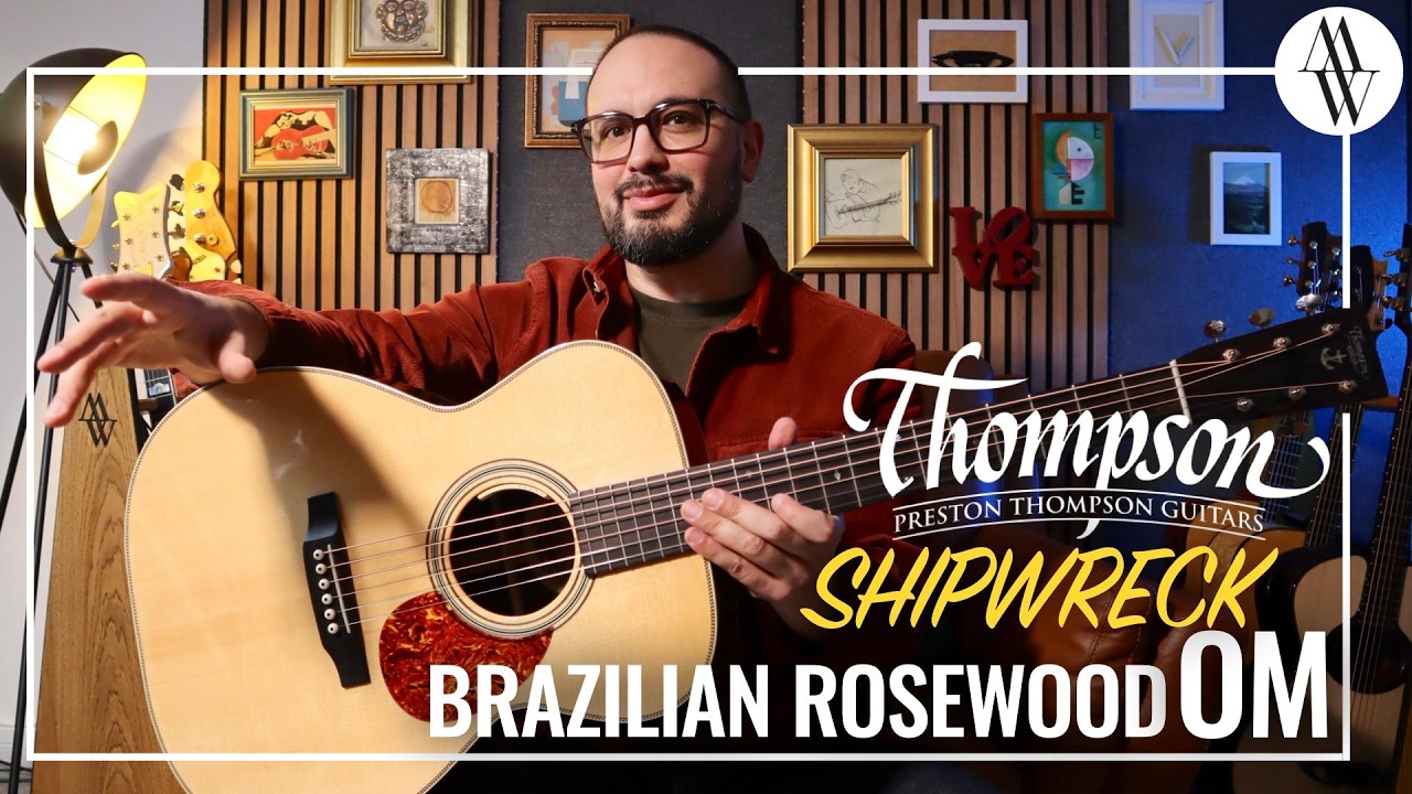 Let's Play a Shipwreck Salvaged Brazilian Rosewood Guitar! Preston Thompson Shipwreck OM