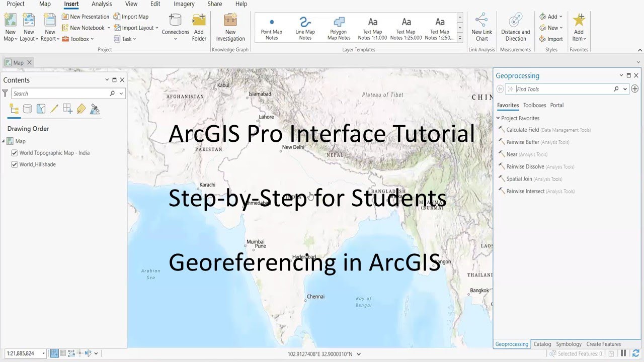 ArcGIS Pro Interface Tutorial | Step-by-Step for Beginners