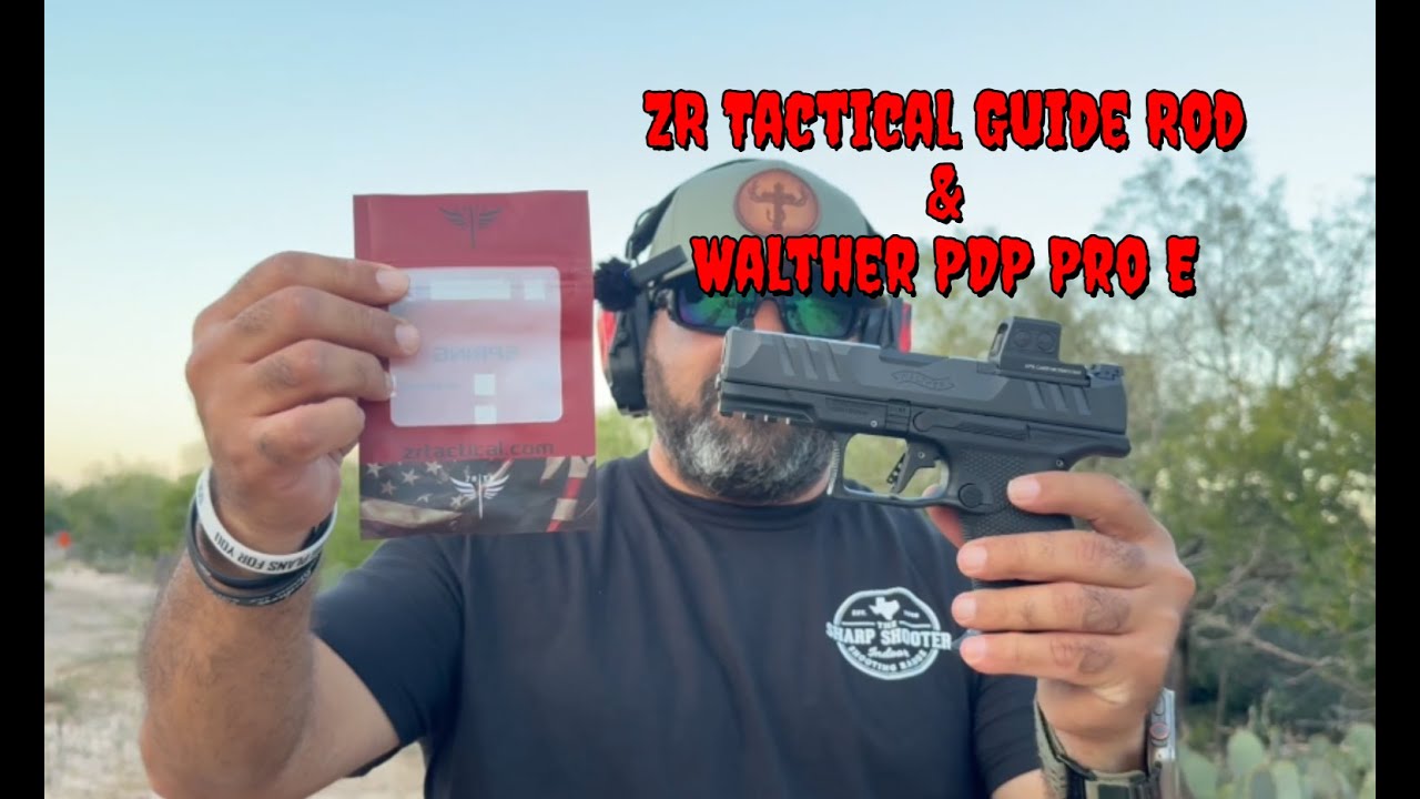 Установка направляющей возвратной пружины ZR Tactical на Walther PDP Pro E для смягчения отдачи