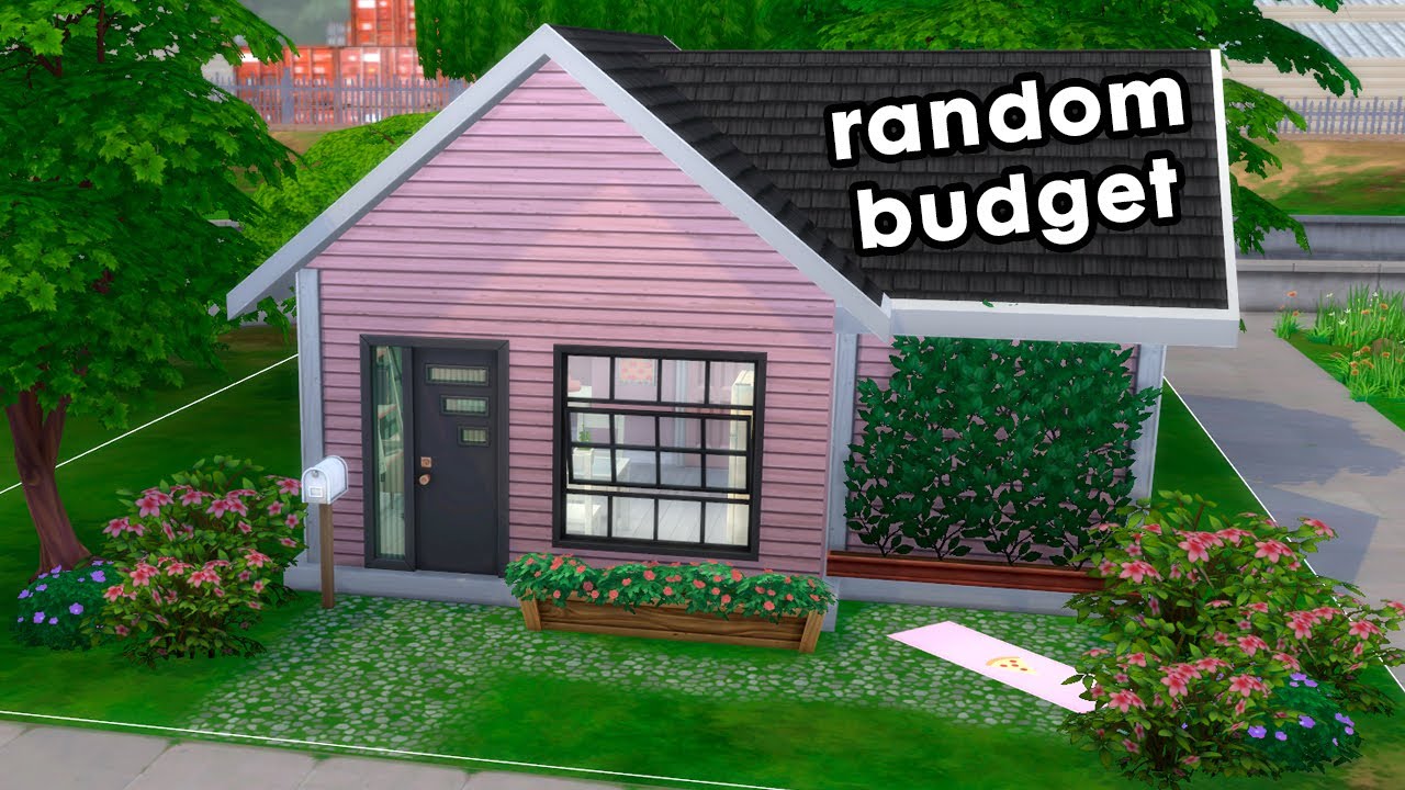 I randomized the budget for my house in The Sims 4...