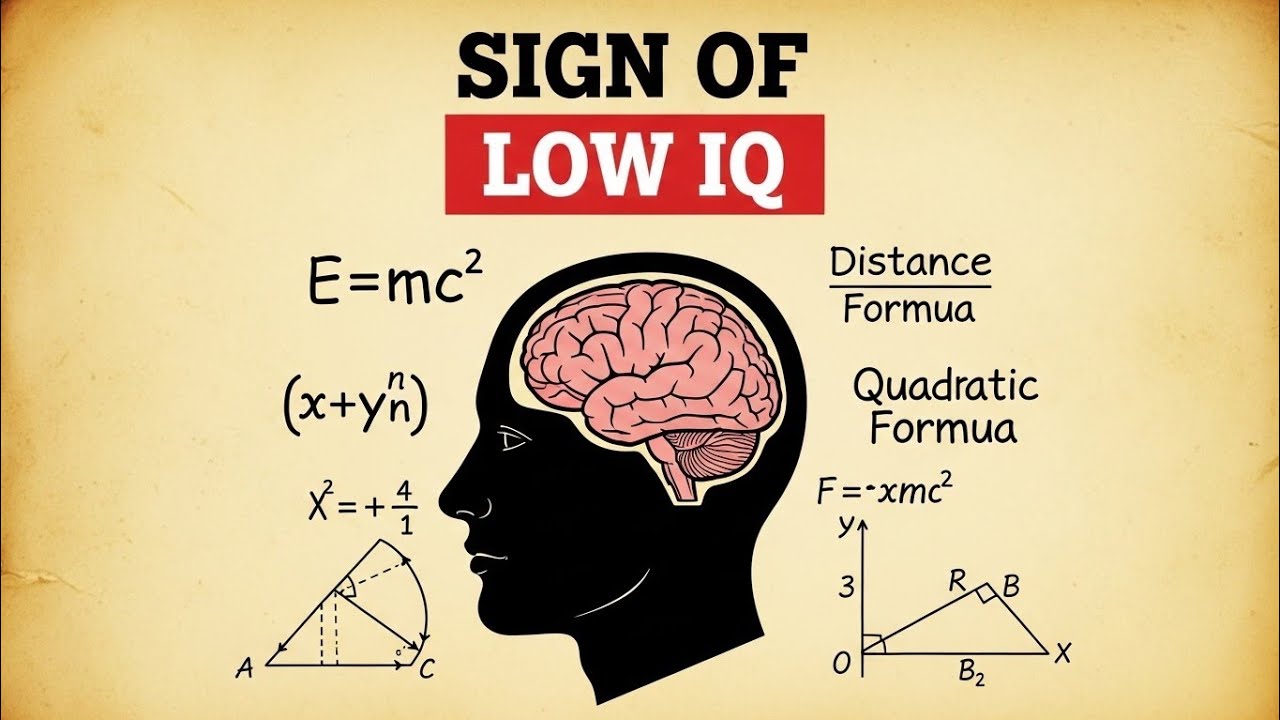 4 Signs of Low IQ People | Psychology Explained