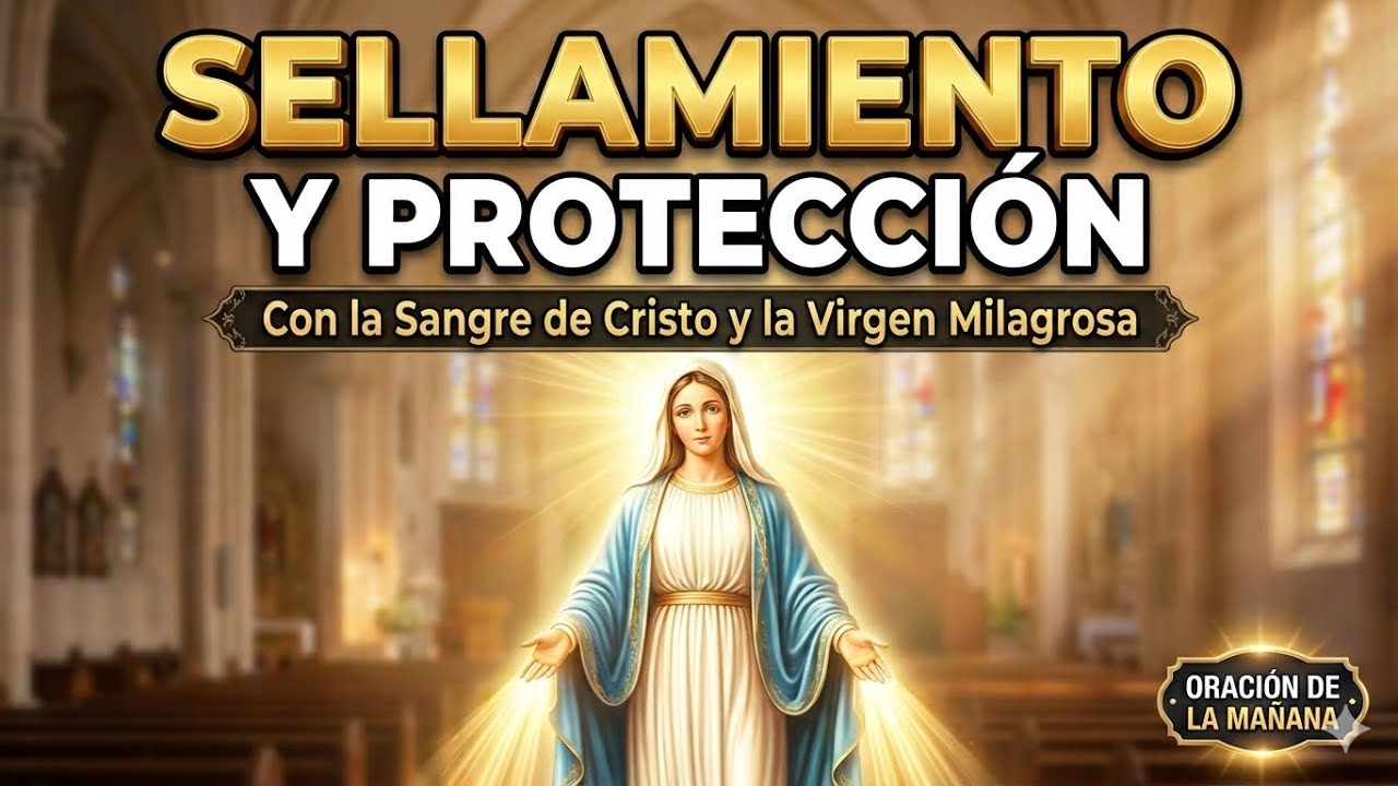 SELLAMIENTO Y PROTECCIÓN: Oración con la Sangre de Cristo y La Virgen Milagrosa 🙏✨