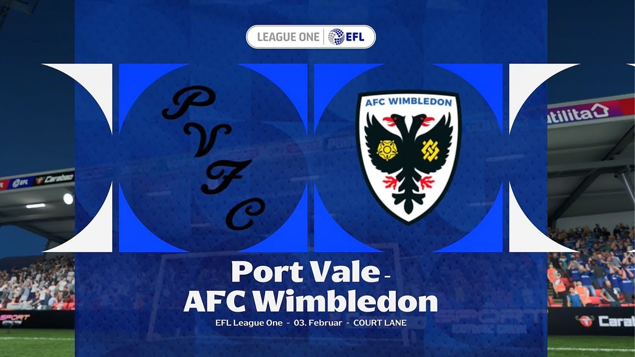 EA Sports FC 26 | Port Vale vs Wimbledon - EFL League One | Gameplay PS5