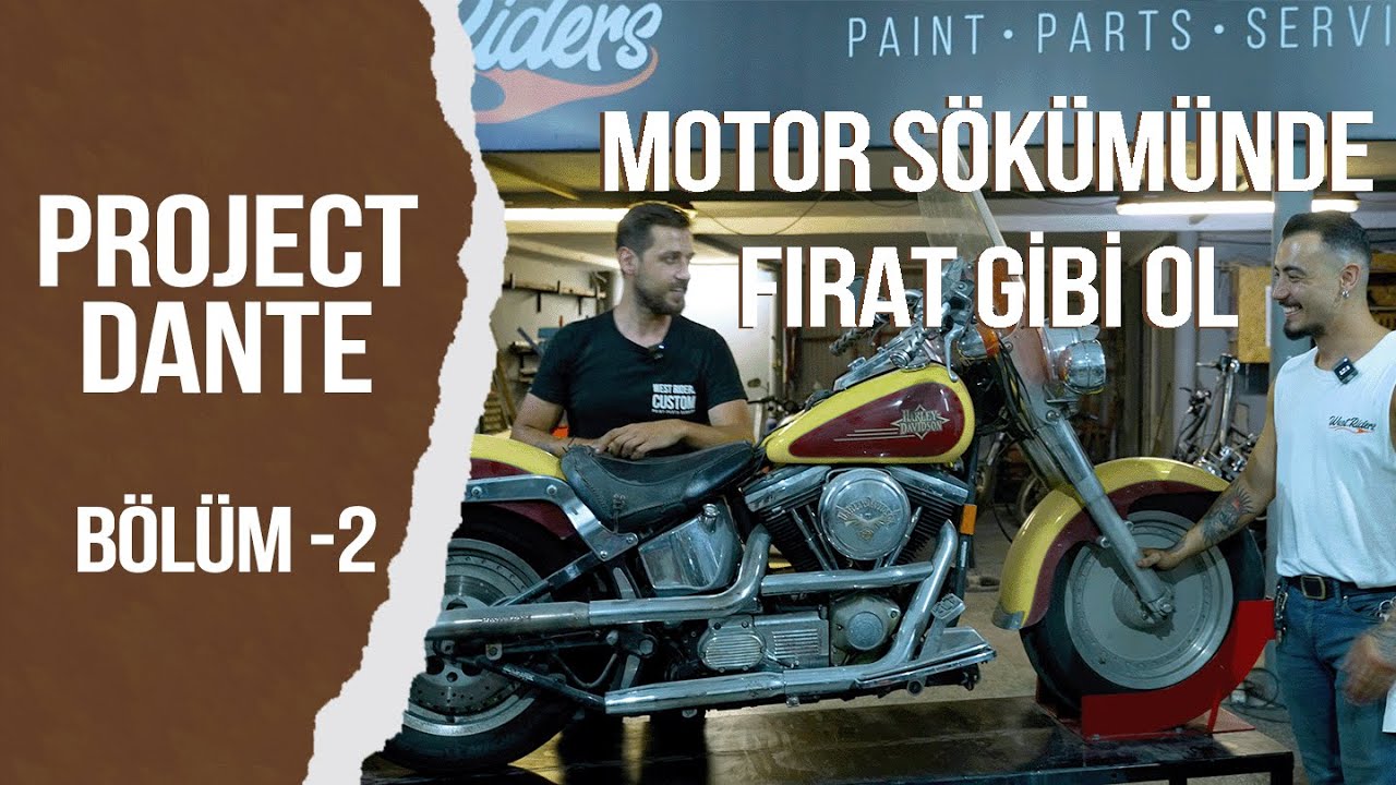 Project Dante - Bölüm - 2 - Motoru Söküyoruz - Harley-Davidson FLSTF Fat Boy 1997