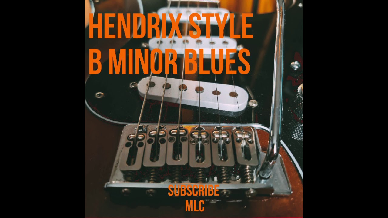 Hendrix Style B minor Blues Guitar Jam Track
