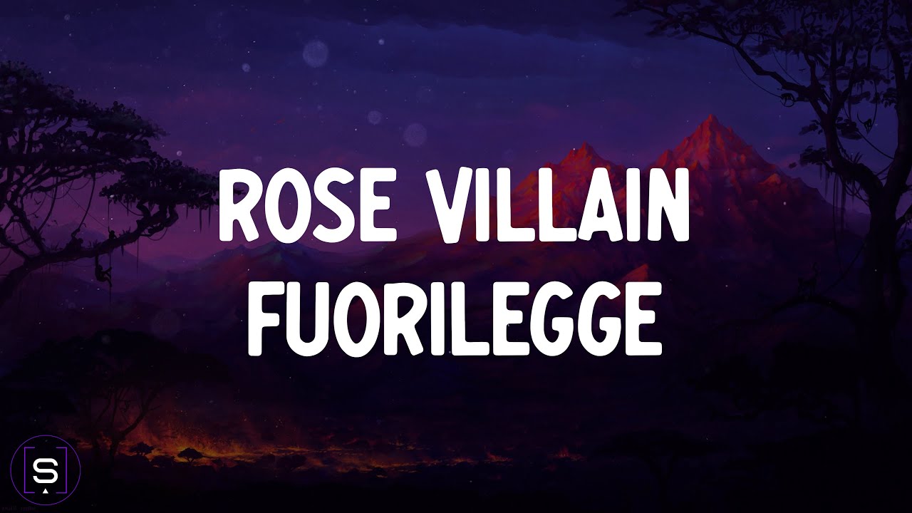 Rose Villain - fuorilegge (Testo 4K / Lyrics Video 4K) - Sanremo 2025