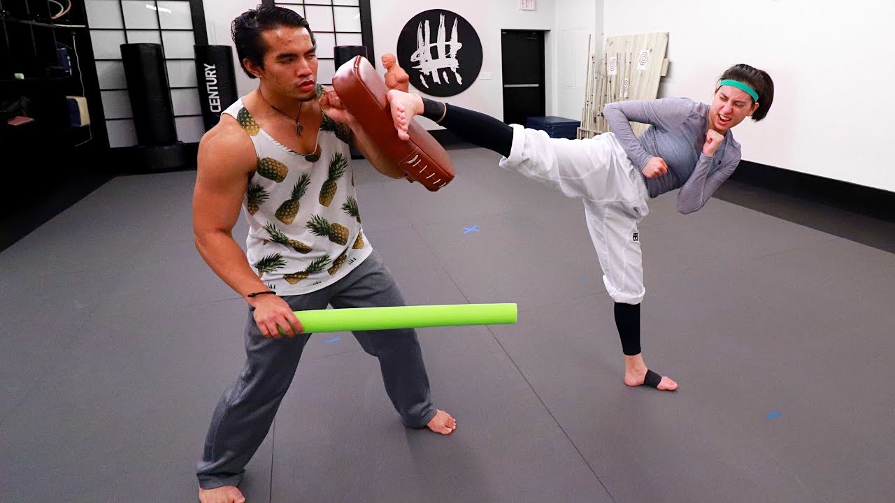 Taekwondo Cut Kick Training