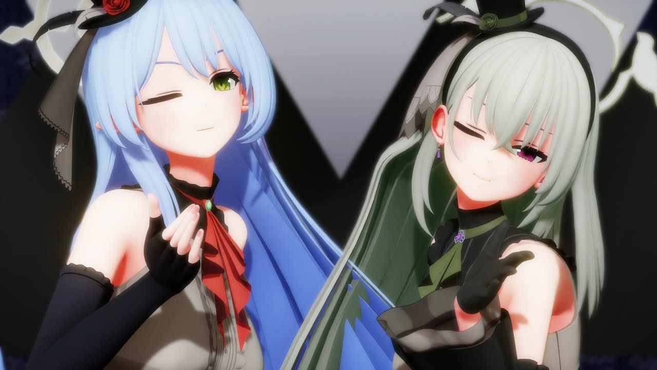【MMD / 紳士向け】⚠️揺れ注意  ミネ団長 & サクラコ / 愛包ダンスホール