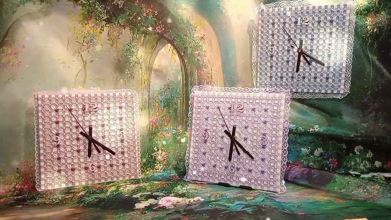 Lillirox.🎶 Segui i tutorial broderie suisse e musica.Crea il tuo orologio artistico!