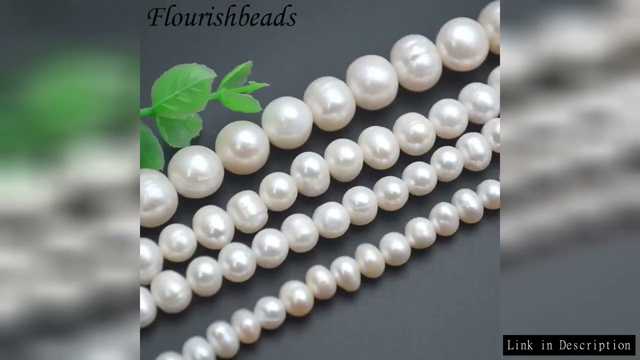 Middle Quality Cheap 5~11mm White Natural Freshwater Pearls Potato Oval Shape Round Beads For Jewelr