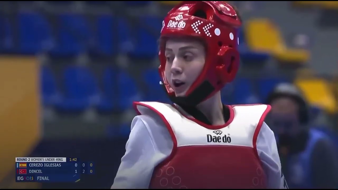 FINAL TAEKWONDO 2023 EUROPEAN GAME W-49KG ESP CEREZO IGLESIAS Adriana TUR MERVE DINCEL
