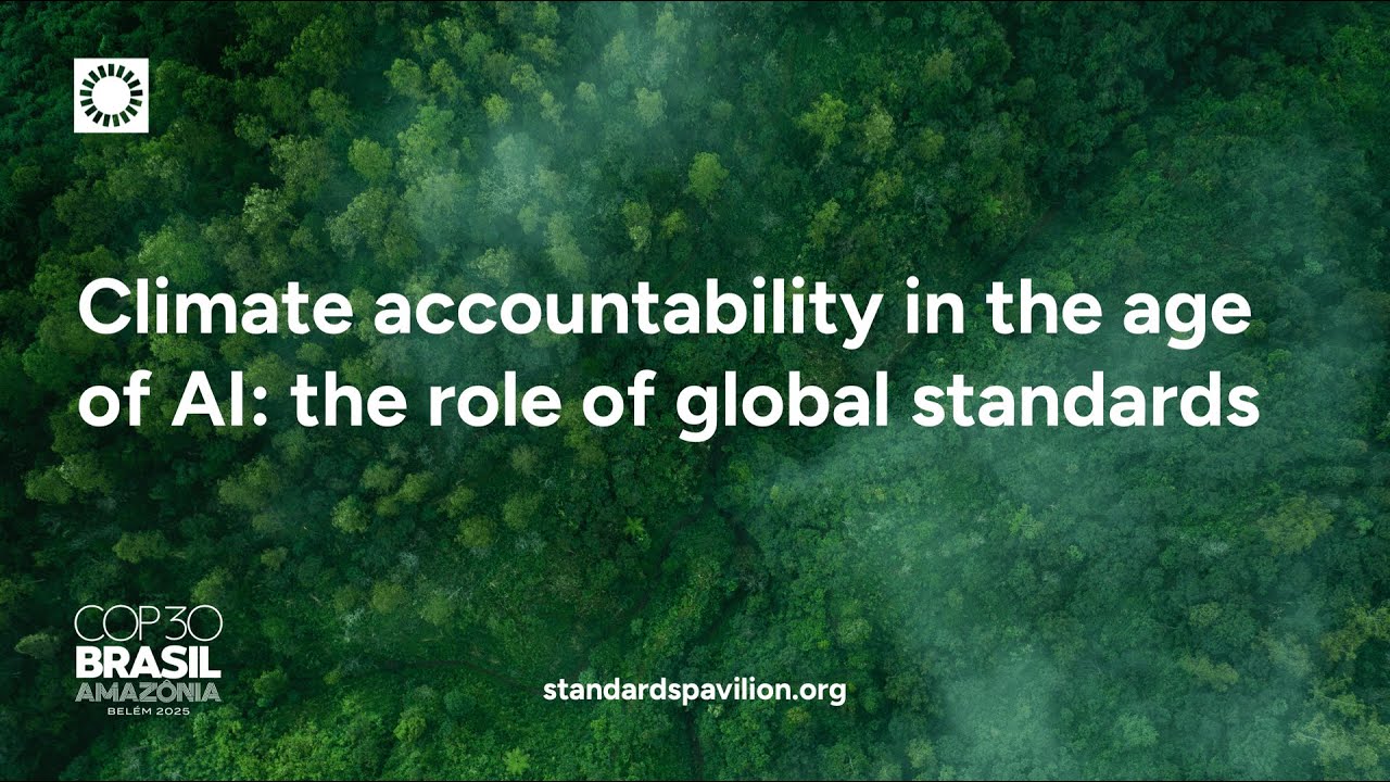 COP30 - Climate accountability in the age of AI: the role of global standards