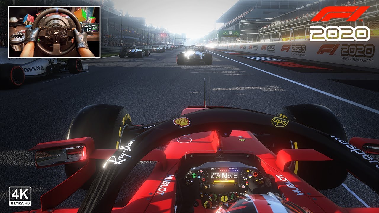 F1 2020 - Ferrari SF1000 Formula 1 Italian Grand Prix | Sunset Weather | Steering Wheel Gameplay