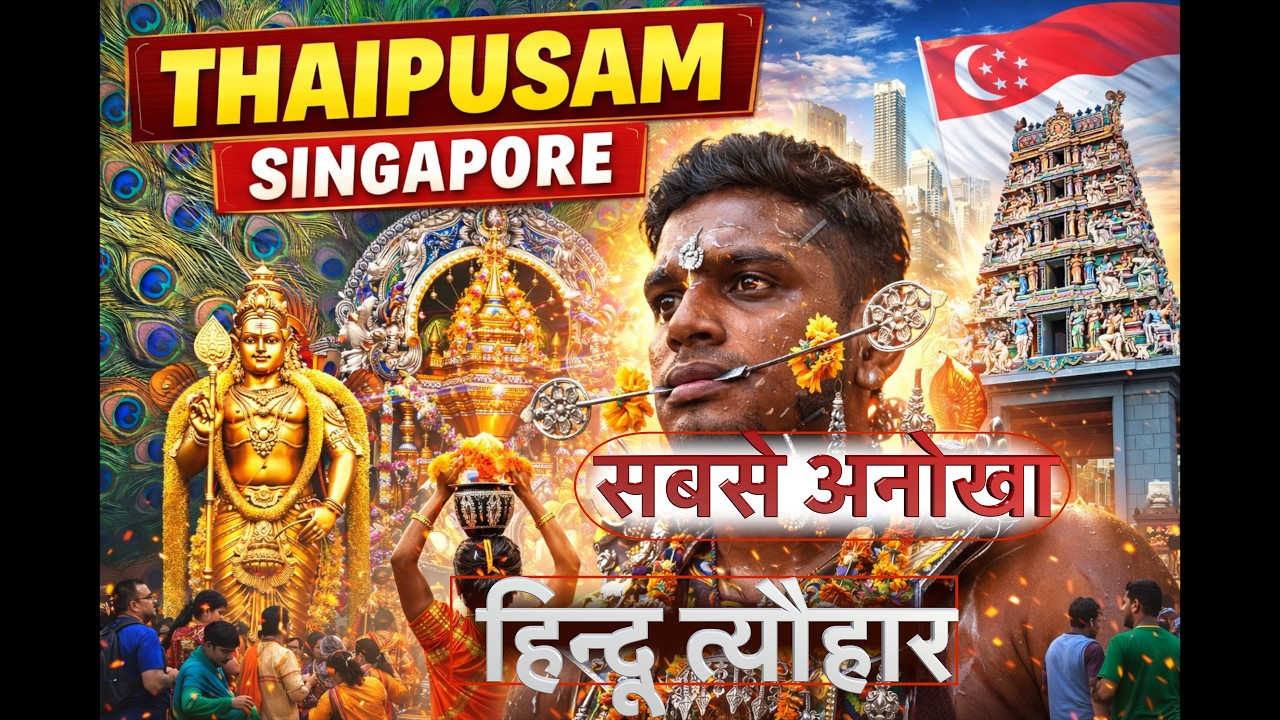 THAIPUSAM / Singapore का अनोखा indian Festival/ रोंगटे खड़े केर देने वाला अनुभव/अनोखा हिन्दू त्यौहार