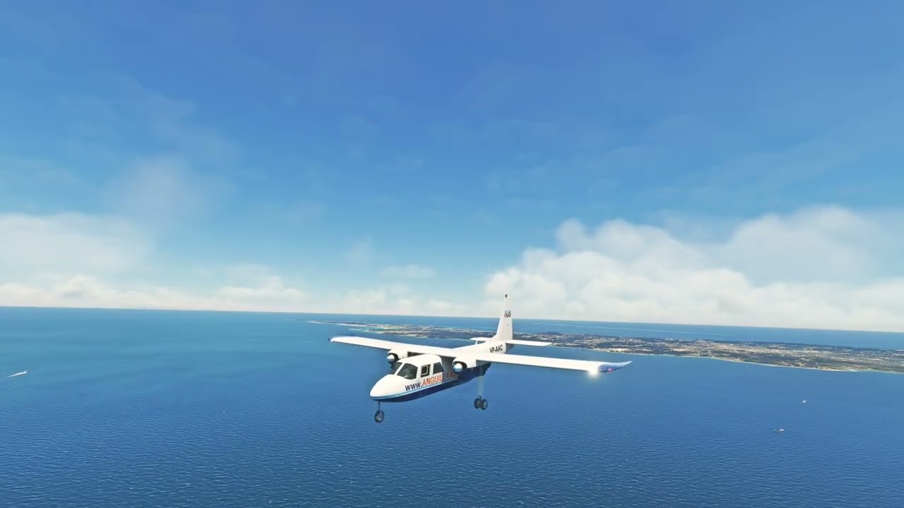 BN2 Islander |  Back to St. Barts - Going Around! | MSFS2020