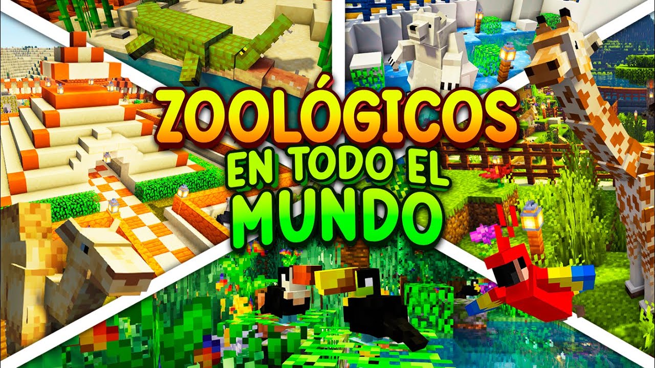 COMPR&Eacute; y REFORM&Eacute; ZOOL&Oacute;GICOS por TODO el MUNDO en MINECRAFT 🦁🐋 PEL&Iacute;CULA COMPLETA
