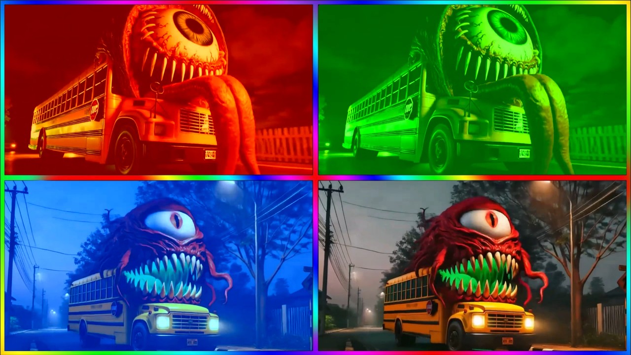 🚌MEGA SCHOOL BUS EATER🎶CoffinDance Song #125