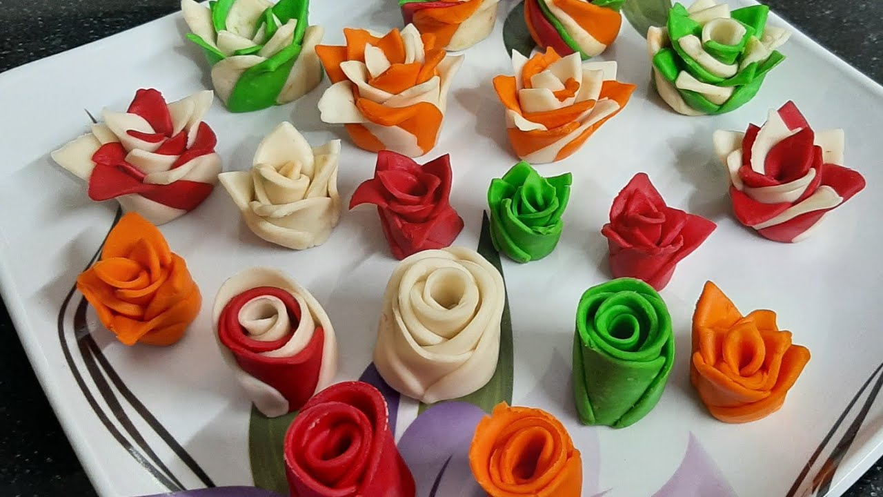 Rose Flower Recipe । गुलाब के फुल बनाने का तरीका । Flowers For Rukhwat । Decorative Flowers ।