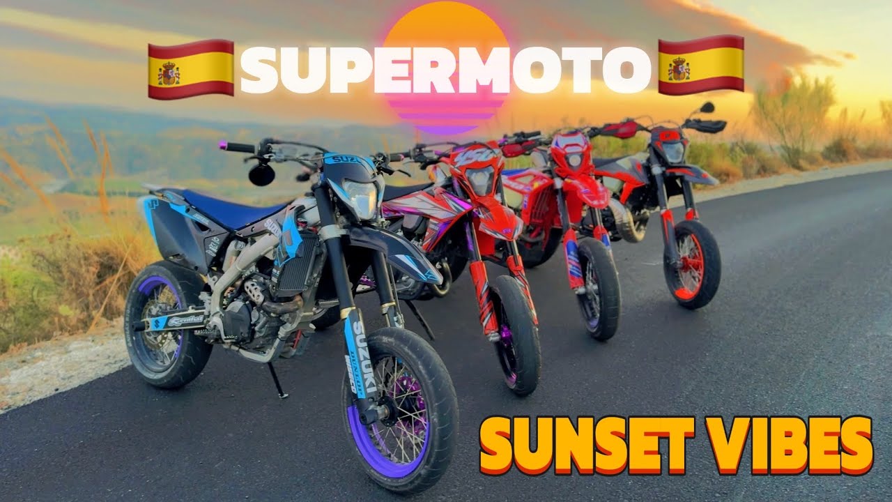 SuperMotards + Atardecer + Amigos = Plan Perfecto 🔥🏍️