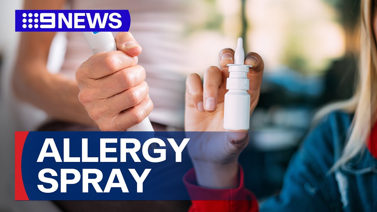 Nasal spray treatment for anaphylaxis hits pharmacy shelves | 9 News Australia