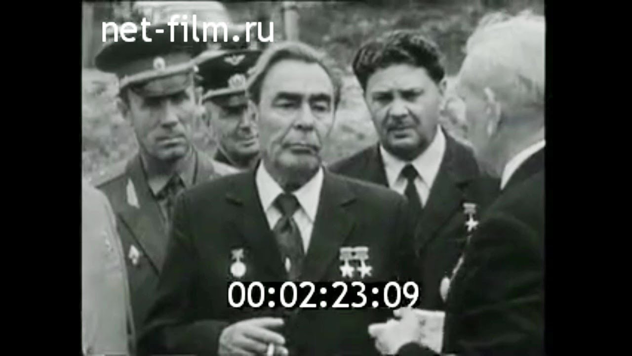 1974г. Новороссийск. приезд Л.И. Брежнева. присвоение городу звания 
