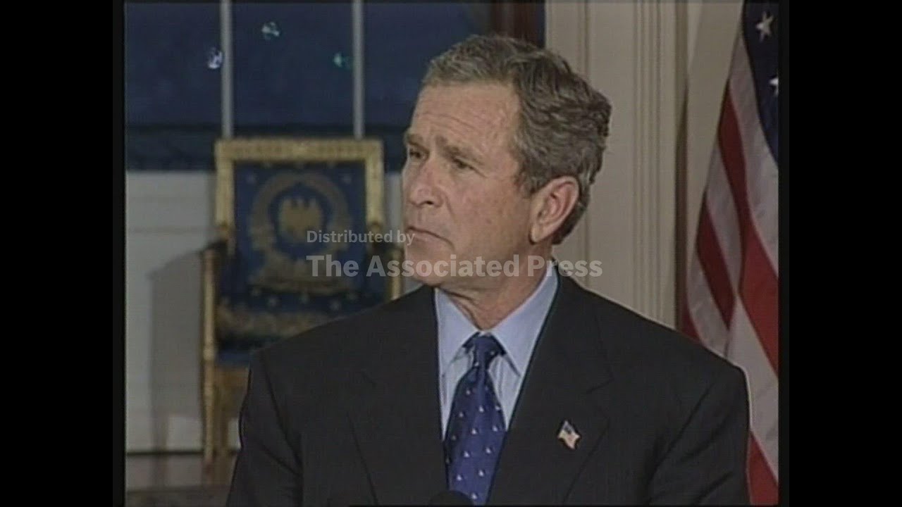 WRAP Joint briefing by US president and British PM on Iraq